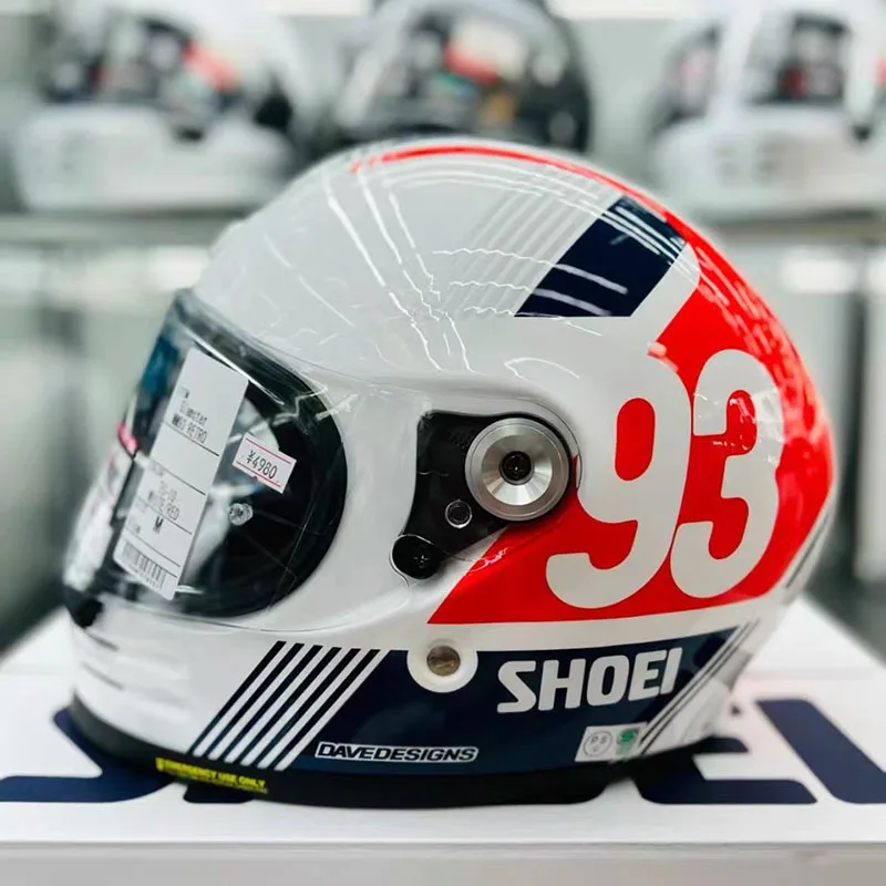 Shoei Glamster 06 93, ретро мотоциклетный шлем TC-10, ретро круизный латте, бесплатный альпинистский полнолицевой шлем