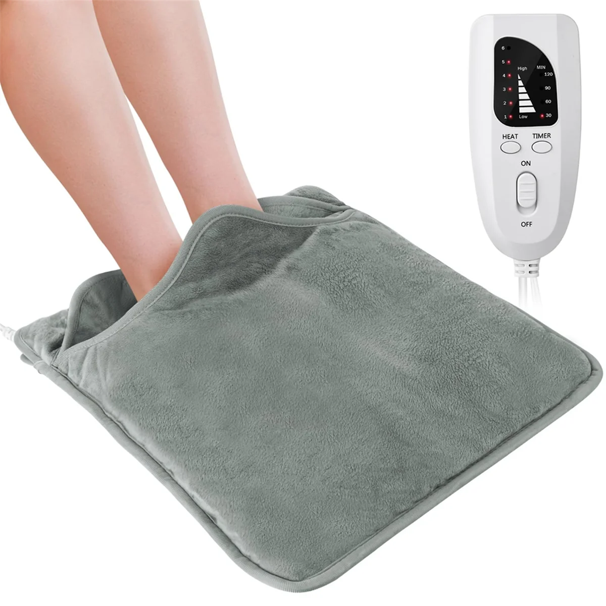 Foot Warmer,Heated Foot Warmer Under Desk,Heating Pad for Back Pain Relief,Electric Foot Warmer Heating Pad EU Plug