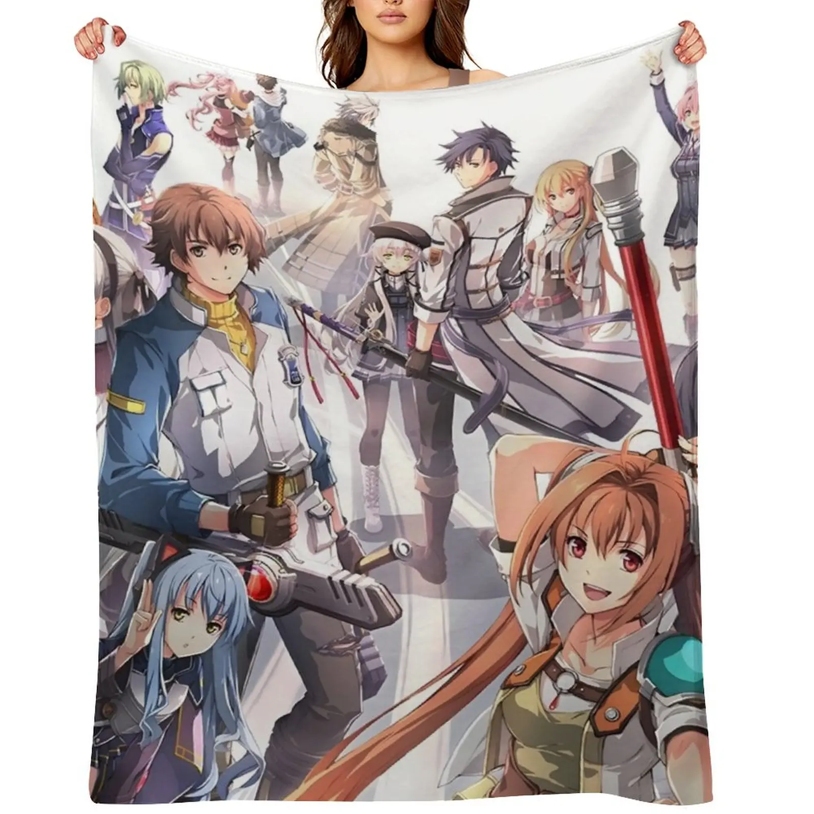 

Main Characters - Kiseki Series - Legend of Heroes - Trails of Cold Steel Throw Blanket Bed Soft Blankets