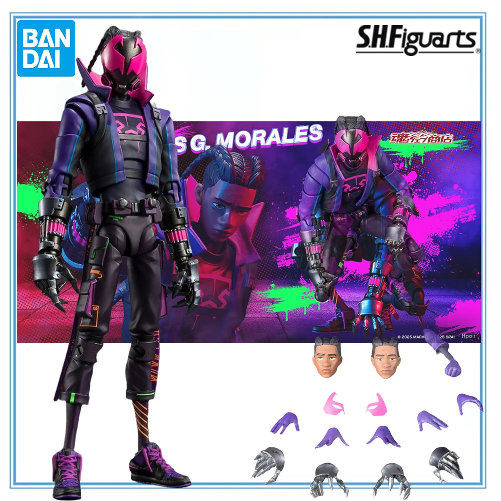 

100% Original Bandai Spirits S.H.Figuarts Spider-Man: Across The Spider-Verse Miles G. Morales Action Figure Collection Series