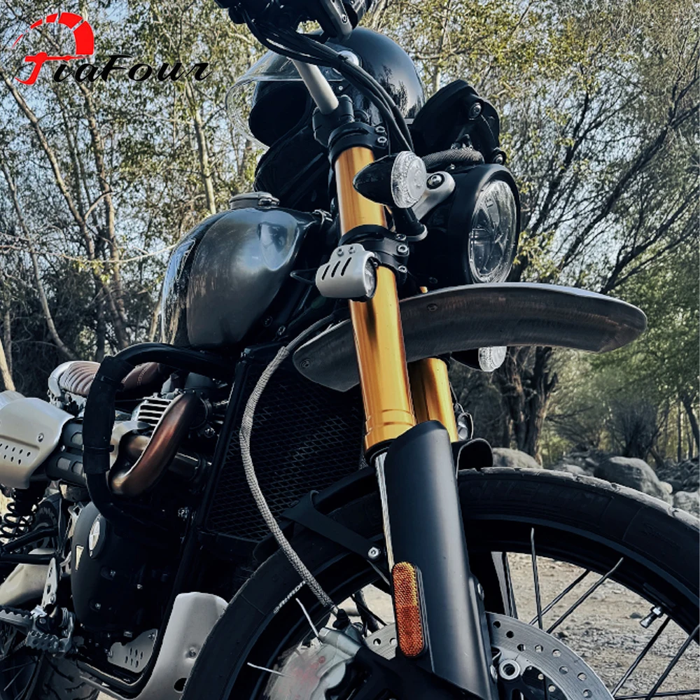Motorcycle Mudguard For Scrambler 1200X 24-25 Scrambler 1200XC Scrambler 1200XE 19-25 Front High Mounted Fender Splash Guard