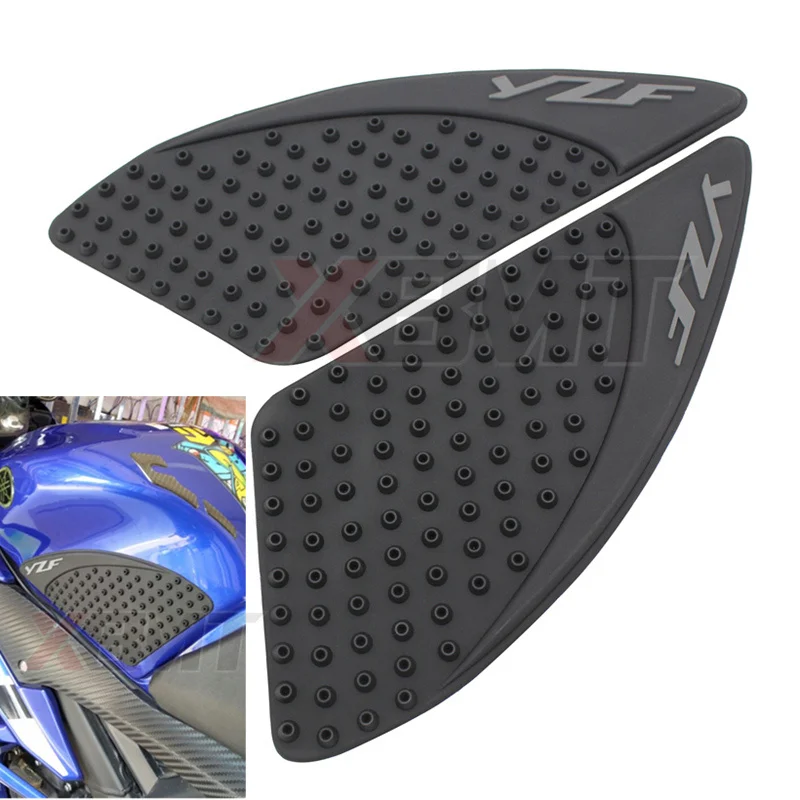 

Motorcycle Anti Slip Tank Pad Stickers Gas Knee Grip Traction Side Decals For Yamaha YZF-R15 2017-2018