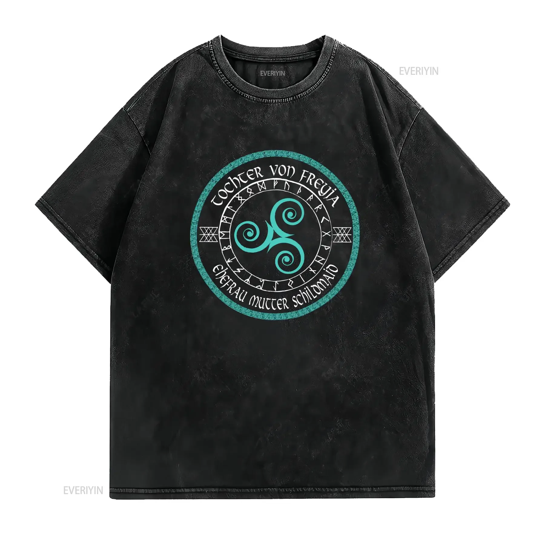 Tochter von Freyja Damen Premium T Shirt Ehre die Göttin in dir Nordische Wikinger Kleidung vintage Washed Casual