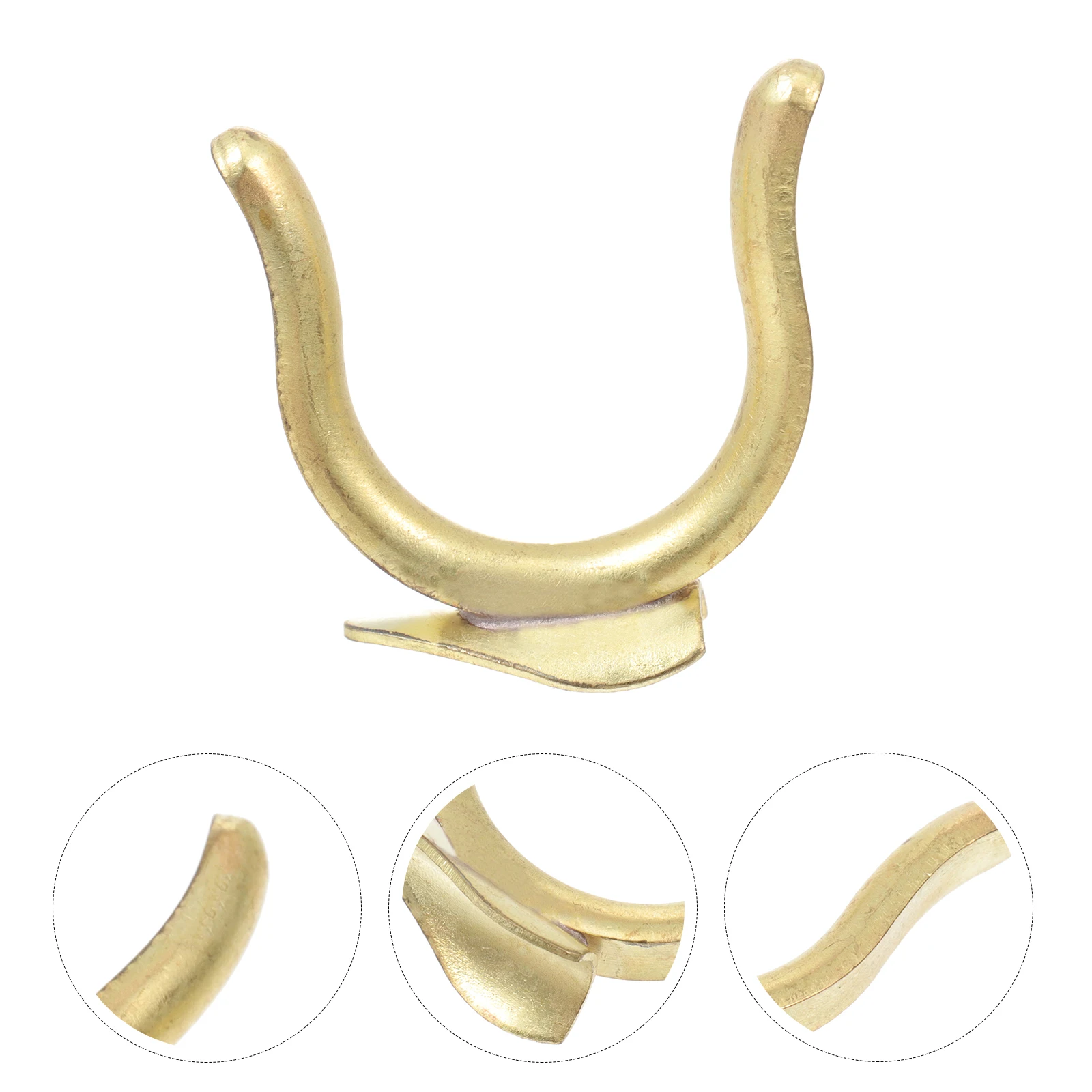 

1pc Replacement Back Hook For Trumpet Copper Material Sturdy Durable Golden Color Musical Instrument Accessory