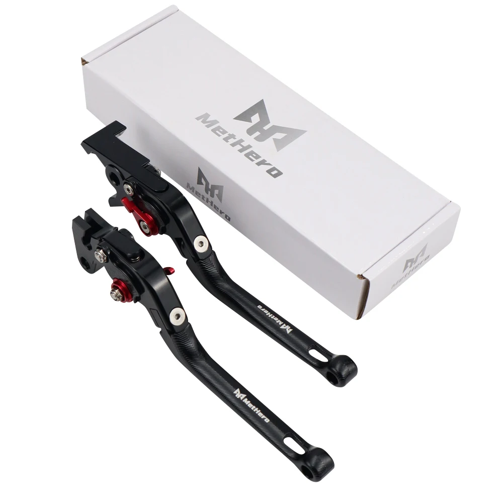 MetHero Logo Motorcycle Parts Adjustable Long Brake Clutch Levers Fit Yamaha Raptor 250 YFM250R YFM 700 Raptor 700R raptor 700