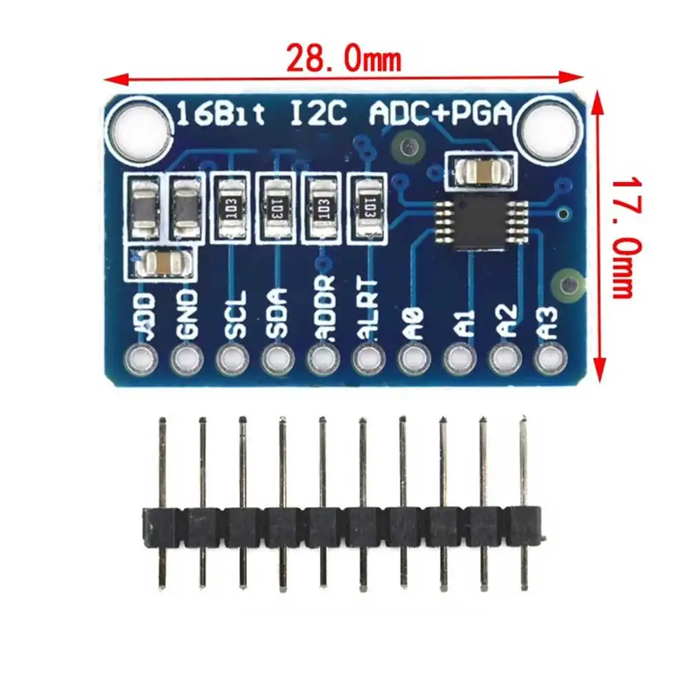 Three 16-Bit Analog-to-Digital Converter Modules Designed for Space-Constrained Portable Instruments and Data Acquisition