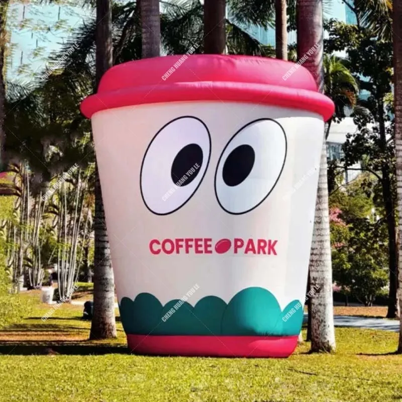 

Inflatable Coffee Cup,Customizable Size,Pattern,Color,Advertising Decoration for Opening Event