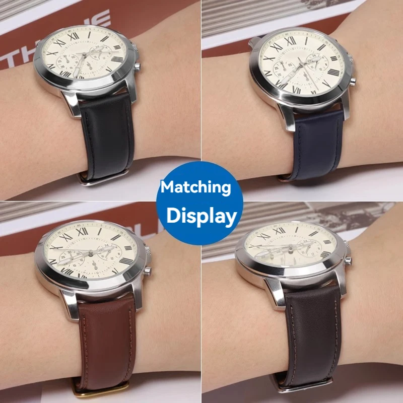 For FOSSIL Cowhide Watch Strap for Men FS5061 FS5237 ME3052 FS4835 Quick Release Calfskin Waterproof Watchband 18mm 20mm 22mm