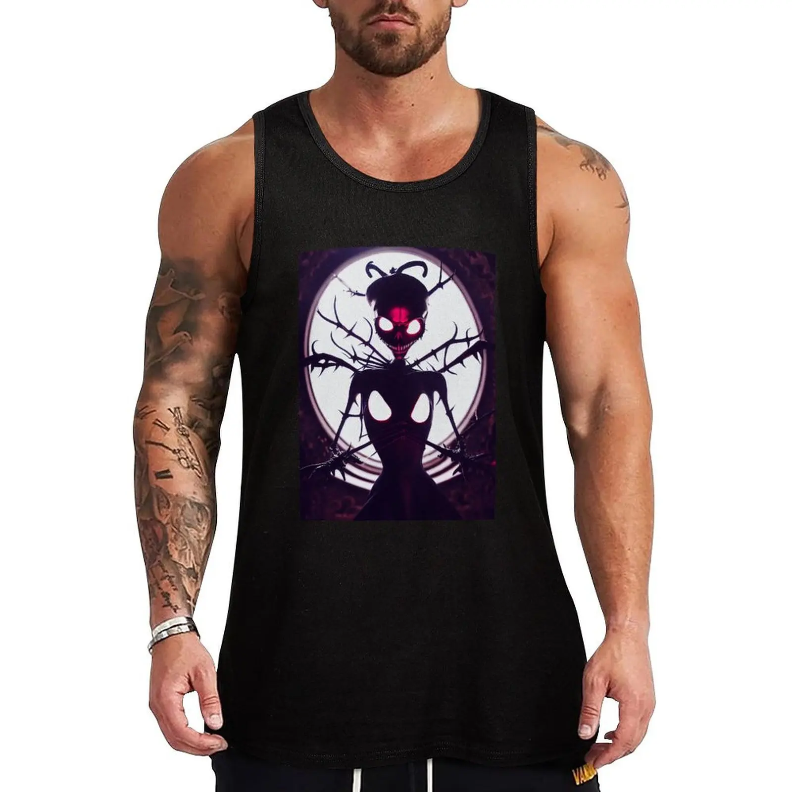 Mistress of Evil Deeds Tank Top gym shirts t-shirts for Men's gym gym