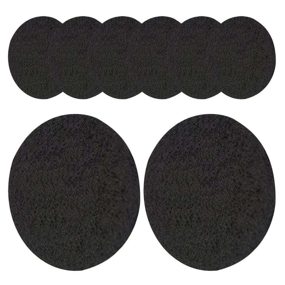 8 قطعة حصيرة عازلة للحريق أسود مستدير مقاومة للحرارة مبخرة منصات ل مبخرة الرماد الماسك الحصير ارتفاع درجة الحرارة #1