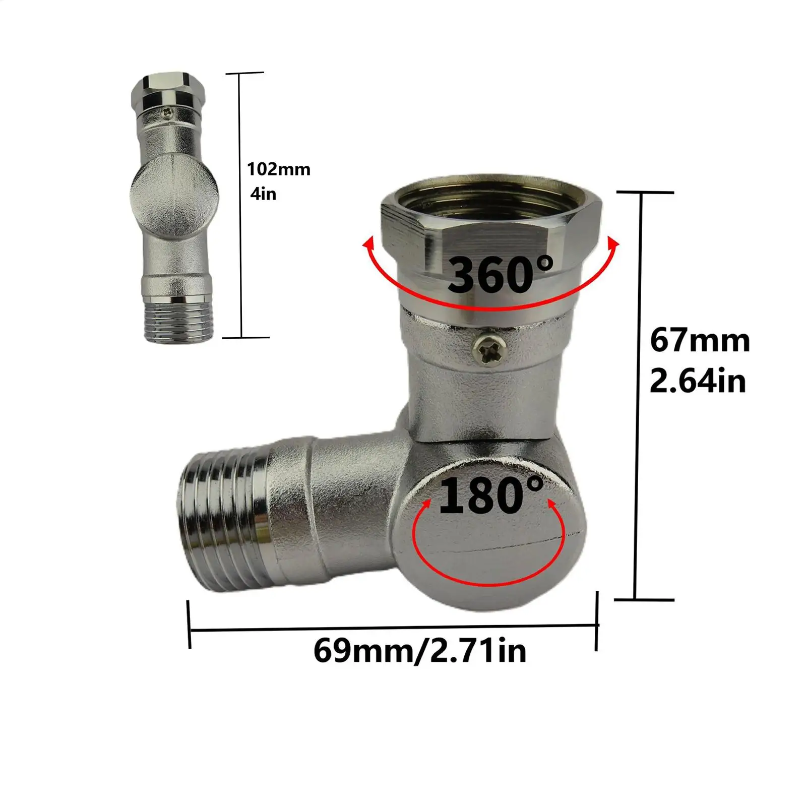 قطب موصل الخرطوم 180 و 360 درجة الدورية صنبور خرطوم محول تجهيزات أنابيب قابل للتعديل لممر صيانة حمام السباحة