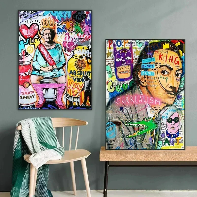 5D DIY Nowa kolekcja 2024 Diamentowy haft artystyczny Mozaika Nowoczesne graffiti Banksy Pop Portret Cross Stitch Home Decor