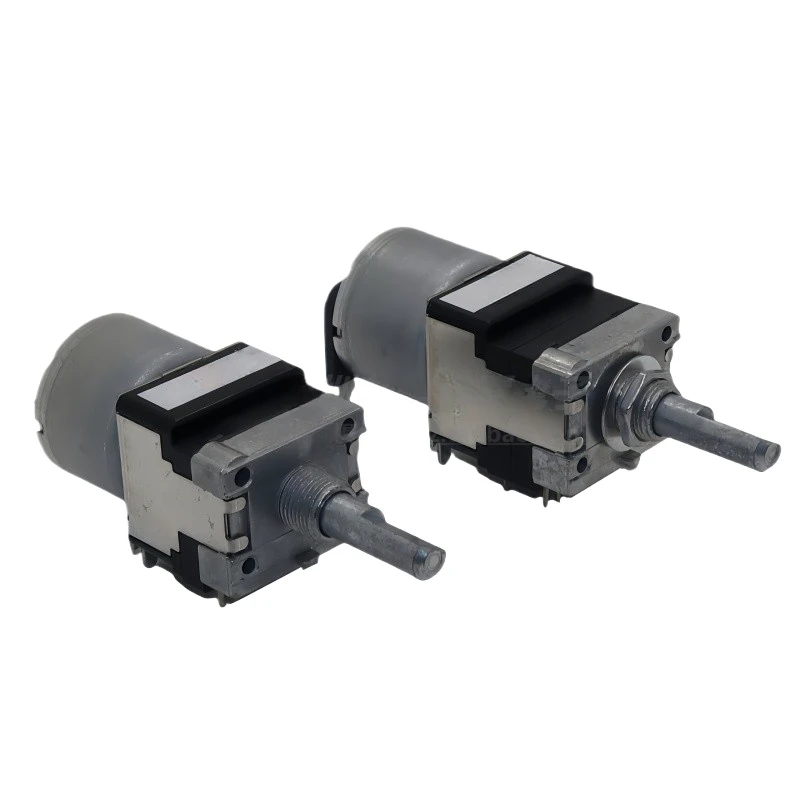 

100KAx4 RK168 Series Rotary Motor-driven Type Potentiometer Without Motor Print Terminal Slotted Shaft Length:25mm