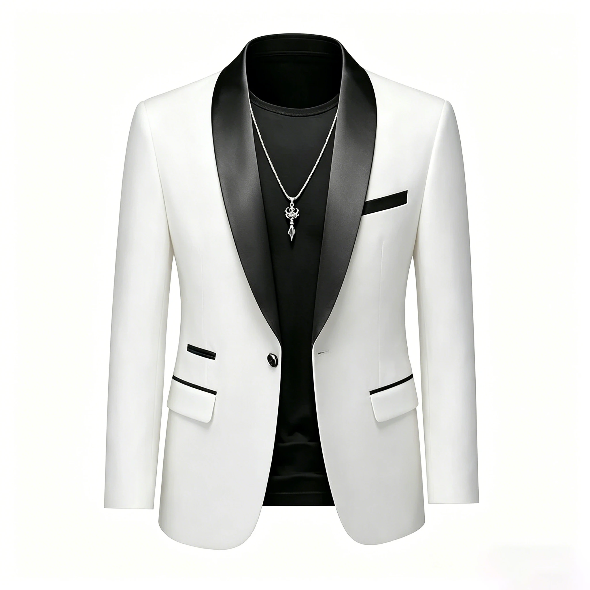 

Мужской черный приталенный смокинг-пиджак с атласным лацканом, размеры EU XXS-3XL, для свадьбы, вечеринки, выпускного, официальных мероприятий и деловых встреч