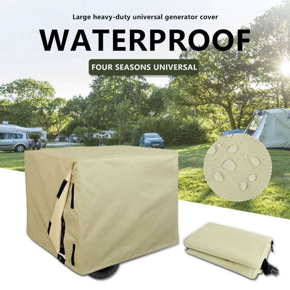 

Universal Generator Cover 38"x28"x30" Resistant Waterproof Thick 600D Oxford Nylon Buckle Rainproof Generator Cover Parts