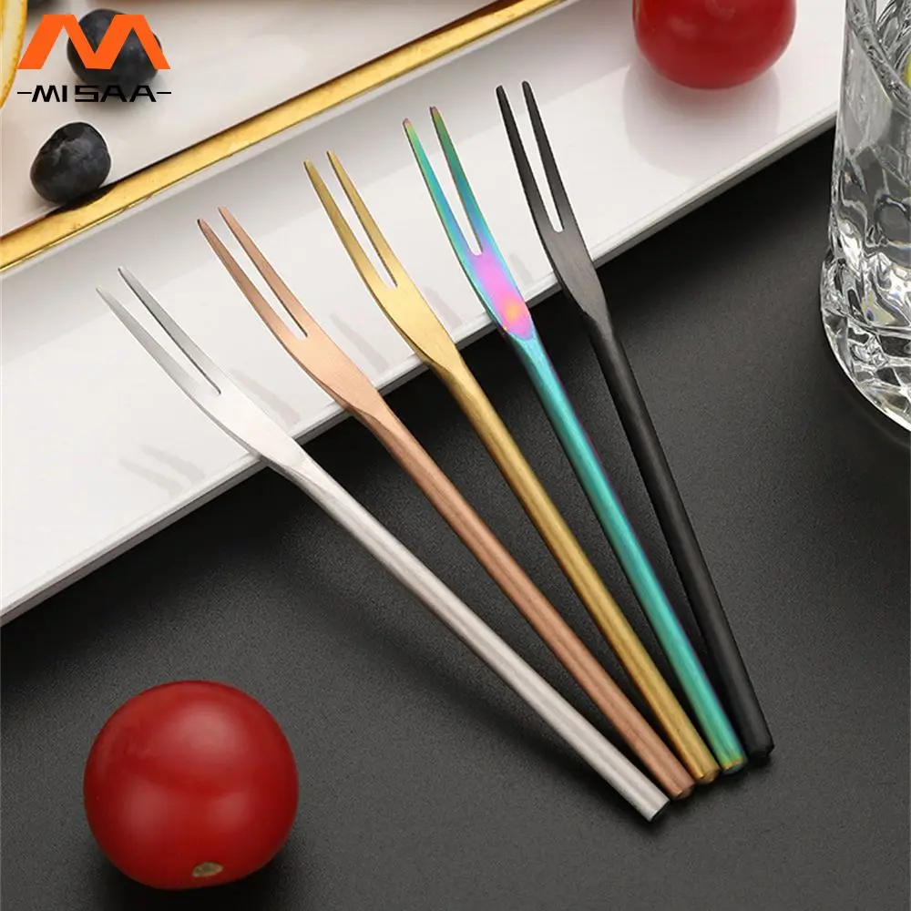 Fork Not Prone To Aging Easy To Clean Smooth Edges Fine Pointed Fork Teeth Cake Dessert Fork Stainless Steel Fork Dining Fork