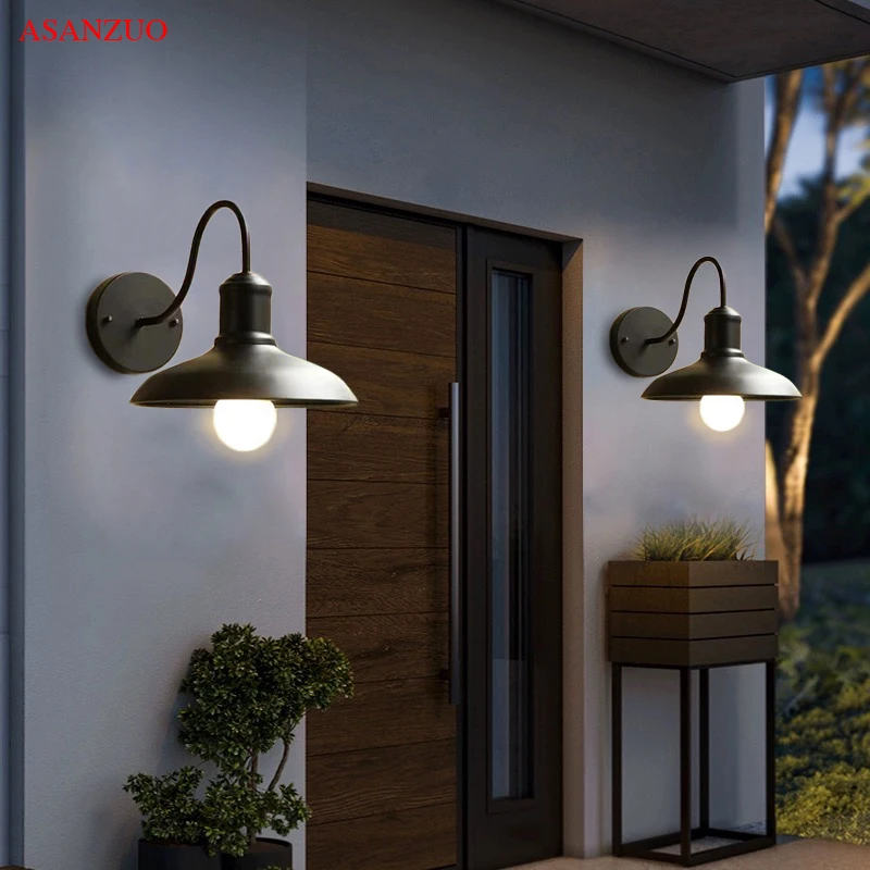 

2pc/lot Retro Outdoor Waterproof Wall Lamps Industrial Wall Light Balcony Garden Villa Courtyard Outdoor Terrace Aisle Wall scon