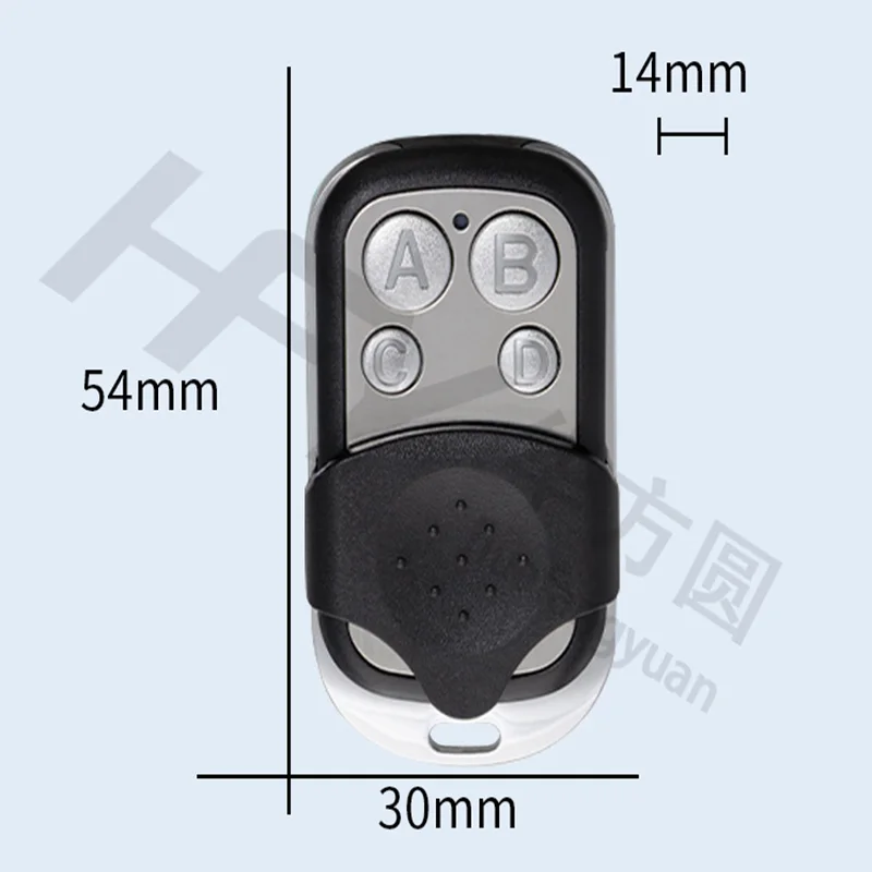 433 МГц беспроводной копирующий пульт дистанционного управления, металлический четырехклавишный гаражный дверь, рольставни, копирующий код, пульт дистанционного управления