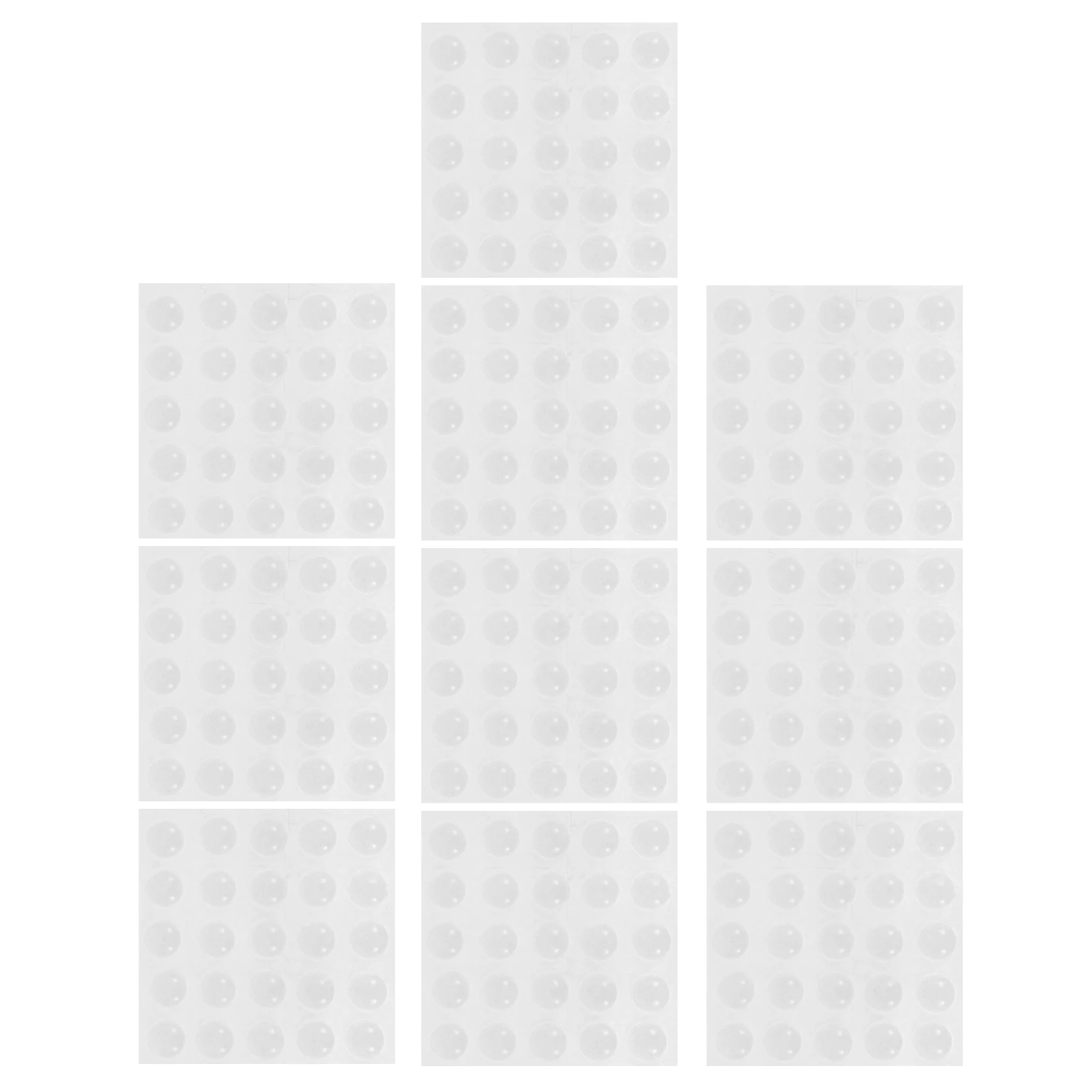 

200Pcs Clear Silicone Bumpers Transparent Quiet Close Pads for Cabinet Fridge Door Sound Cushion Clear Adhesive Bumper Pads