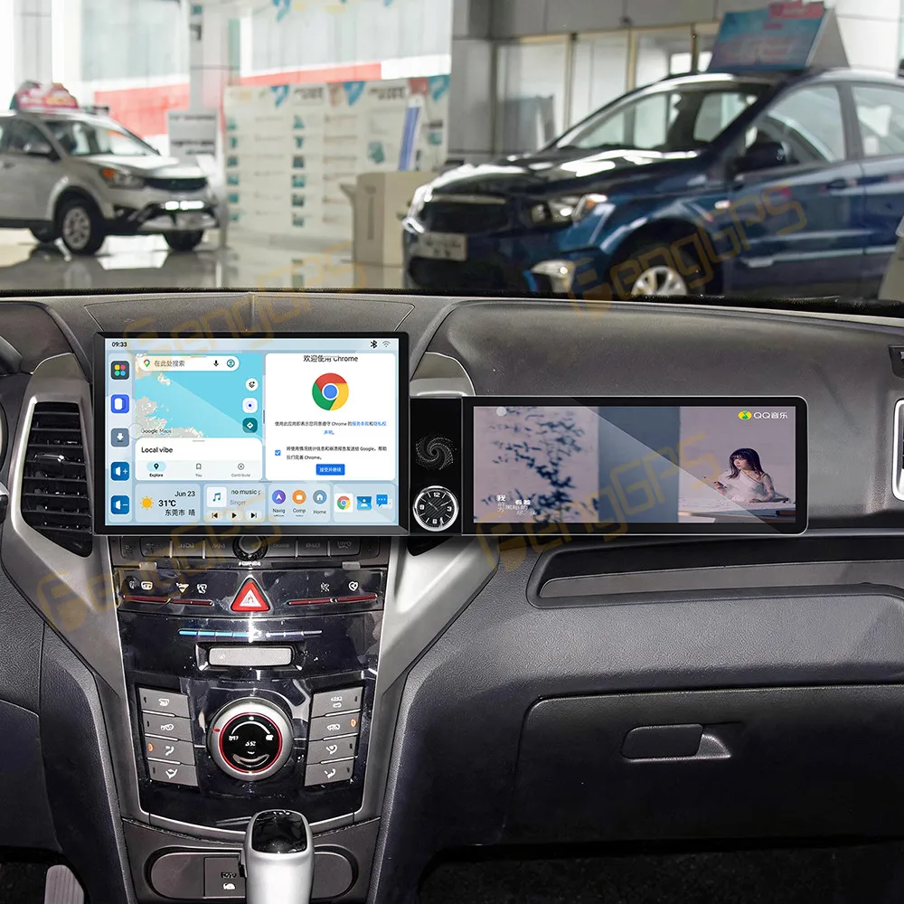 13.1 Inch Screen Car Radio For SsangYong Tivoli Matte Black 2015–2019 Android Auto GPS Navigation Multimedia Stereo Head Unit