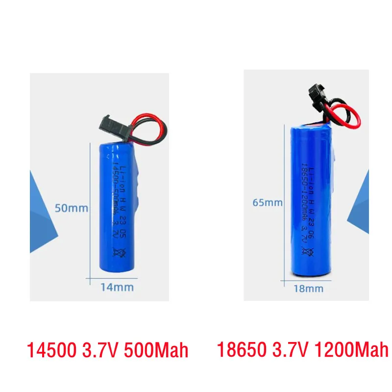 RC03 BC1043 BC1045 DC1047 telecomando in lega RC escavatore dumper Bulldozer ricambi auto 3.7V 500Mah 1200Mah batteria