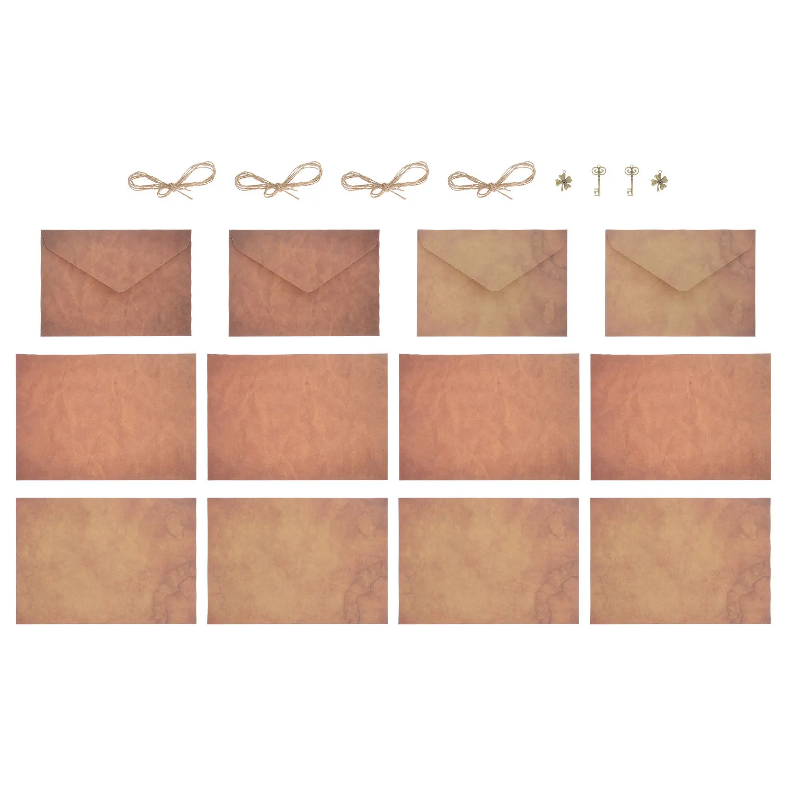 2 комплекта, винтажная бумага на день Святого Валентина, элегантность, долговечность, полный набор для фестивалей, поощрения, поздравления, подарки