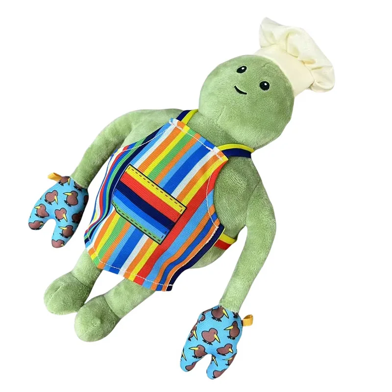 Аниме «Крихный шеф-повар», плюшевая игрушка, мультяшная анимационная кукла, милая зеленая кожаная кукла шеф-повара, коллекция фартуков, игрушка для подарков для детей