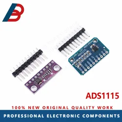 1PCS 16-bit ADC 4-channel module ADS1115 I2C with programmable gain amplifier RPi blue/purple board