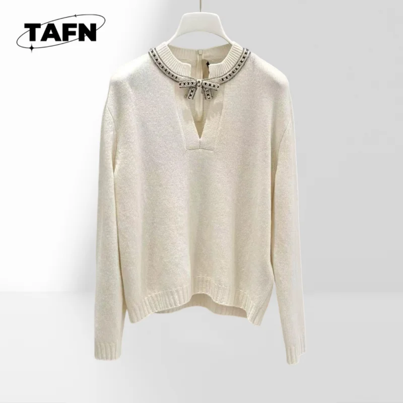 

Модный женский вязаный пуловер из мягкой ткани для повседневной носки и офиса BA0703