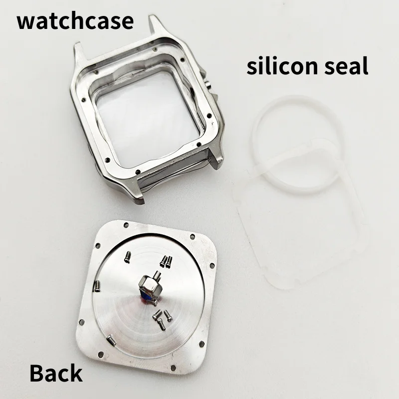 Accessori di ricambio per cassa dell'orologio SANDOZ compatibili con la cassa in acciaio con movimento Miyota NH35 e vetro zaffiro