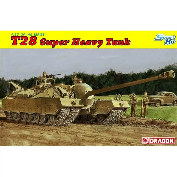 Dragon 6750 1/35 Schaal T-28 Super Zware Tank-Slimme Kit Tankmodel