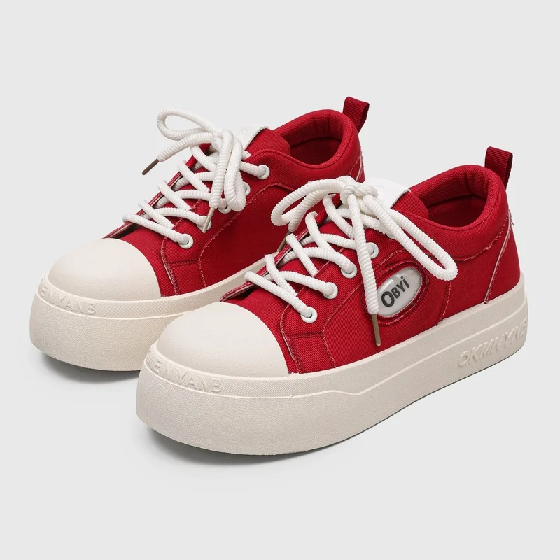 

Men's thick-sole canvas casual shoes Four seasons new soft-sole lightweight breathable outdoor walking shoes comfort board shoes