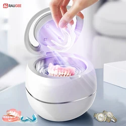 Ultrasonic UV Cleaner Household Ultrasound Dental Retainer Cleaning Machine 42000HZ Ultrasonic Cleaner Bath For Jewelry Denture