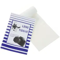 100 PCS Dust-free Wipes Microscope Camera Lens Cleaning Paper Camera Wipe Microscope Eyeglasses Kit Cleaner tissue(White)