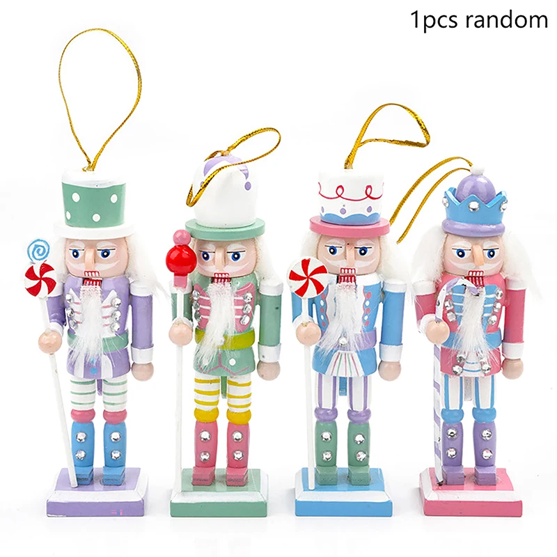 12.5cm Nutcracker Miniatures Pink Series Nutcracker Puppet Ornaments Desktop Decoration Cartoons Walnuts Soldiers Band Dolls