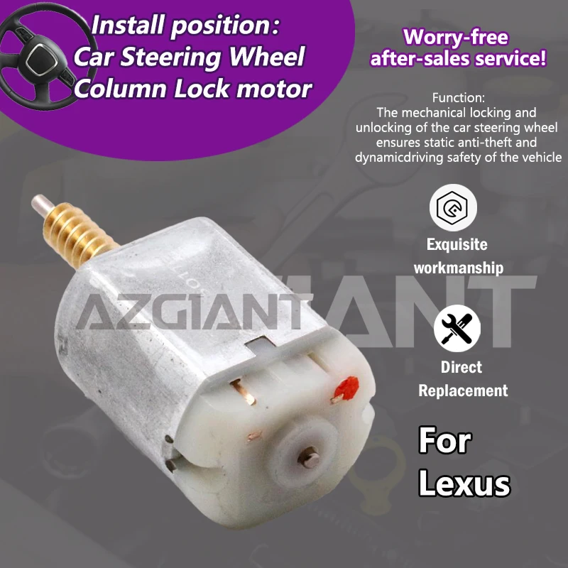 

AZGIANT FC-280SC-18180 For Lexus GS300/GS350/GS450h/LS460/LS600h/LX570 Car Steering Column Ignition motor copper gear worm parts