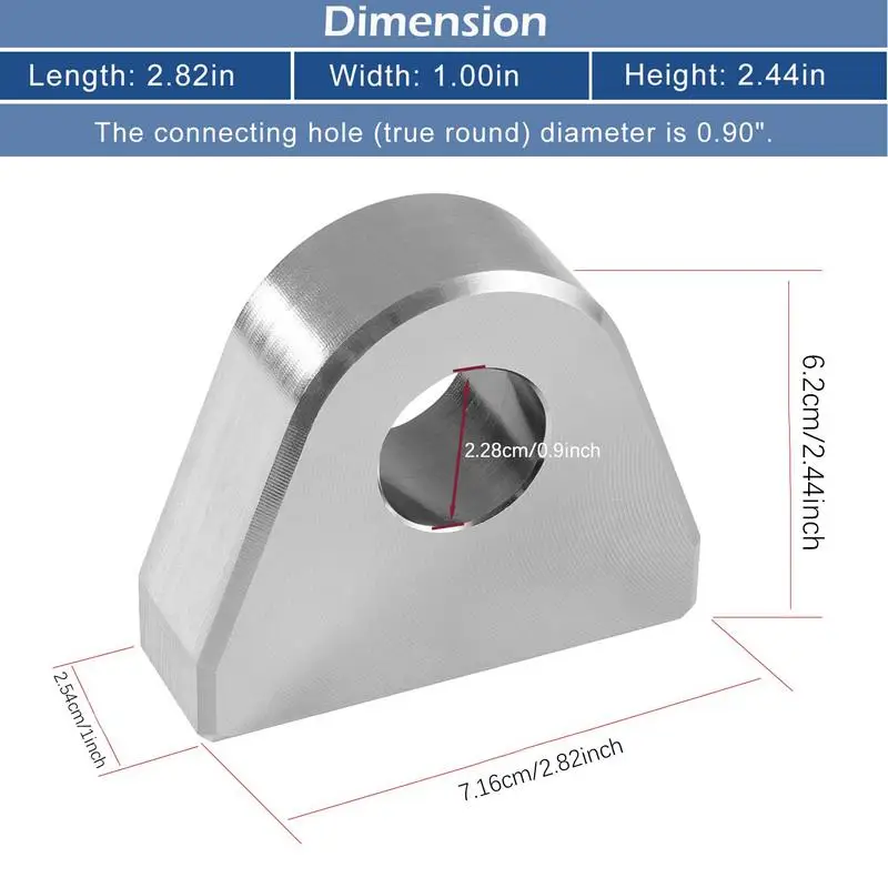 Pack of 2 Weld on Shackle Clevis Mounts Clevis Offroad Hydraulic Tractor Mounts 22mm Thick For Truck Tractor Bucket Clevis Mount