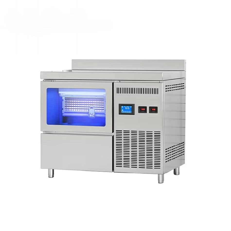 

Automatic Ice Maker Machine Air Cooling Commercial 72kg/24H All-in-one Desktop Ice Cube Machine