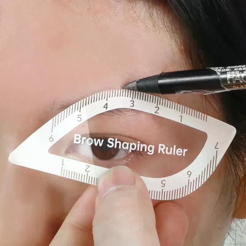 الحاجب رسم الخرائط حاكم الحاجب تشكيل حاكم 1 دقيقة رسم سريع تصميم الحاجب أداة سهلة Microblading تجميل دائم الإستنسل