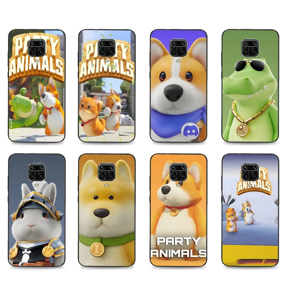 Game P-Party A-Animals Phone Case For Xiaomi Mi 5X 8 9 10 11 12 lite pro 10T PocoX3pro PocoM3 Note 10 pro lite