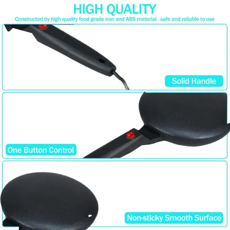 Automatic Pancake Maker Machine 600W Handheld Bake Pan Pancake Maker 7.87 In Non-stick Electric Pancake Pan Thermostatic Control