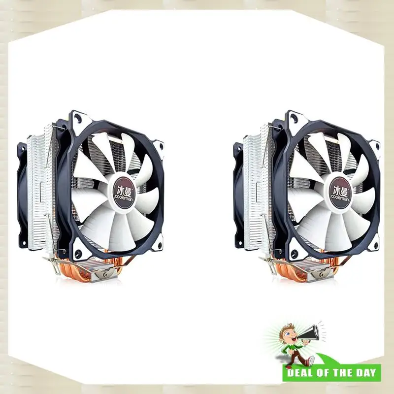 

24-Hour Delivery 2X SNOWMAN MT6 CPU Cooler With 12Cm Fan 6 Heat Pipes, 4 Pin PWM Desktop Heatsink For Efficient Thermal Manageme