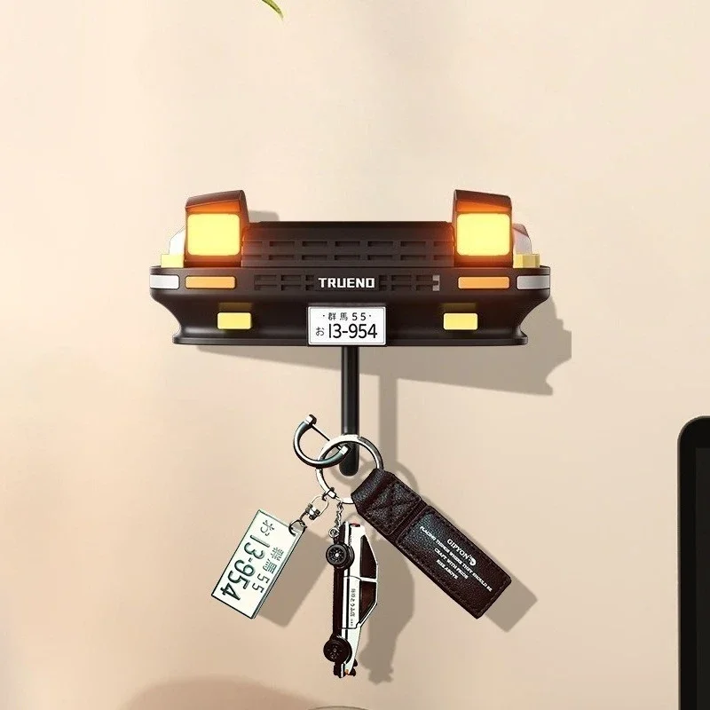 المنزل الأولي D AE86car العلوي مفتاح شماعات الإبداعية تخزين الرف هوك Ae86 مفتاح حاملwallhome ديكور حديث
