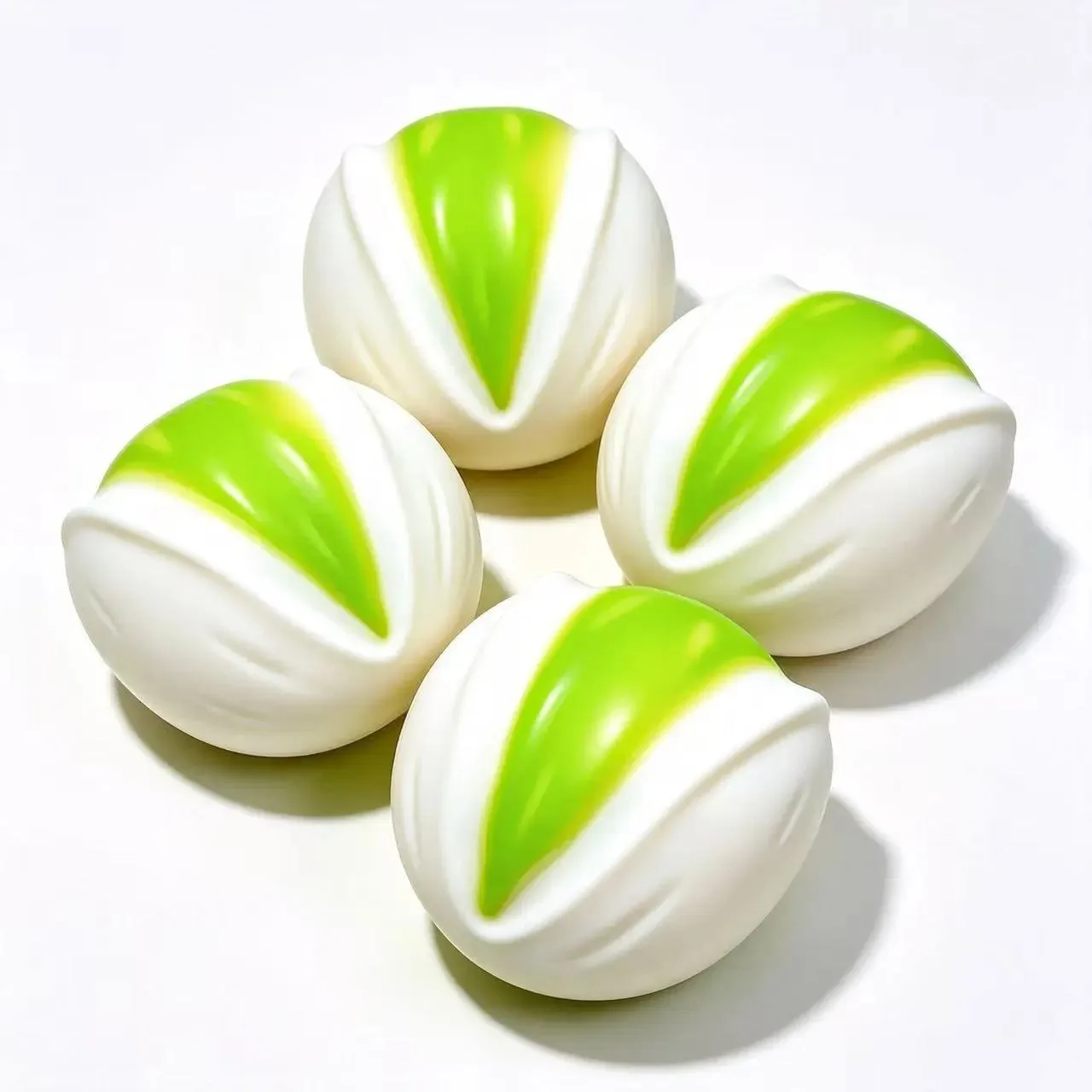 Crispy Pistachio Squishy Stress Ball Round Blocks Filled ASMR Anti Stress Release Hand Relax Gift Fidget Toy Crunchy Squeeze Toy
