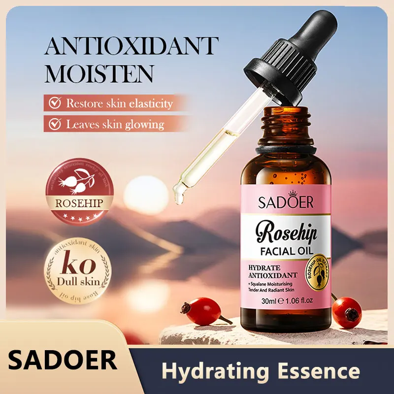 

Антиоксидантная увлажняющая эссенция SADOER Rosehip 30 мл для осветления тона кожи и улучшения проблем с кожей