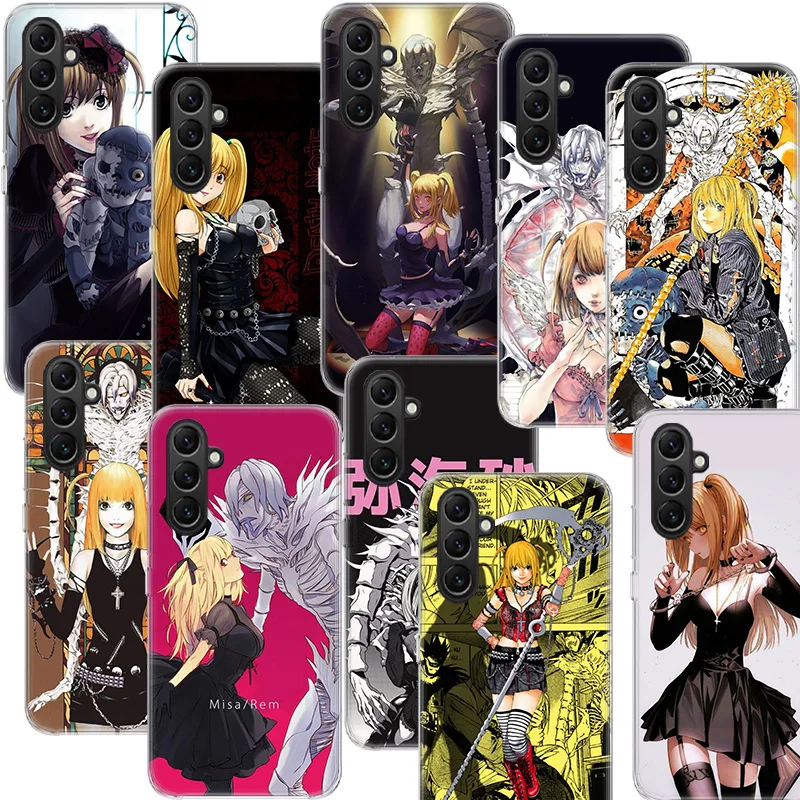 Anime Death note Amane Misa Phone Case Samsung Galaxy A70 A50 A40 A30 A20E M30S M31 M21 M12 J8 J6 J4 M32 M52 M51 A90 A80 A20S M1