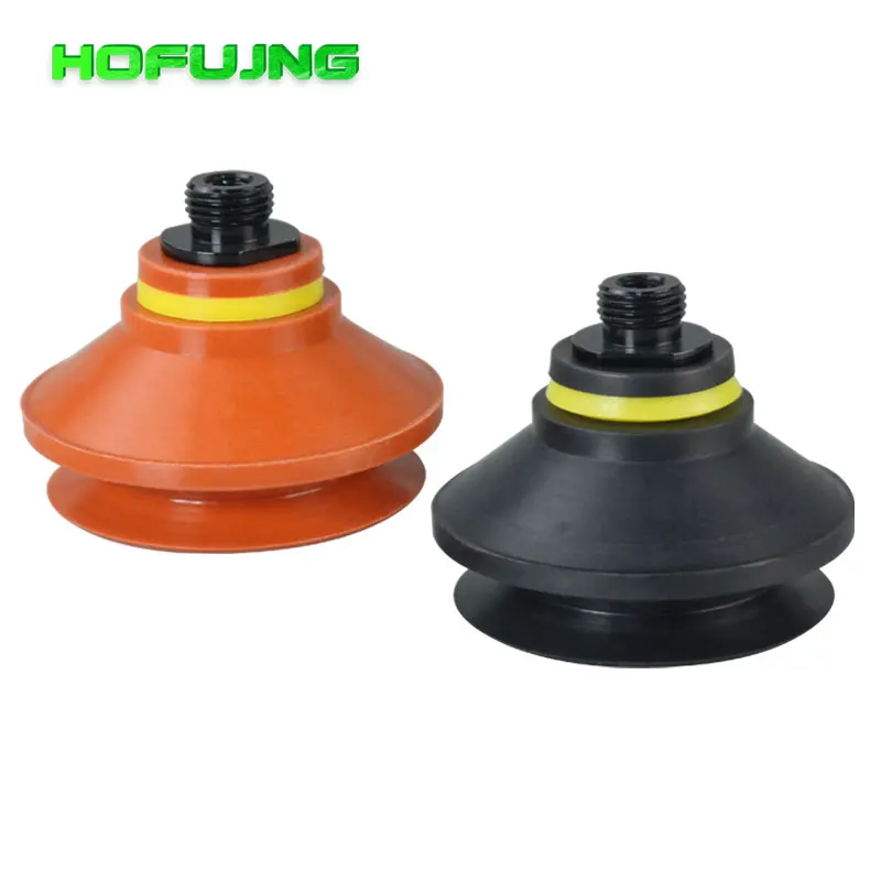 hofujng PyAB Ripple Vacuum Sucker B10-2 B15-2 B20 B30-2 B40 B50 Red Double Layer Industrial Vacuum Suction Cup