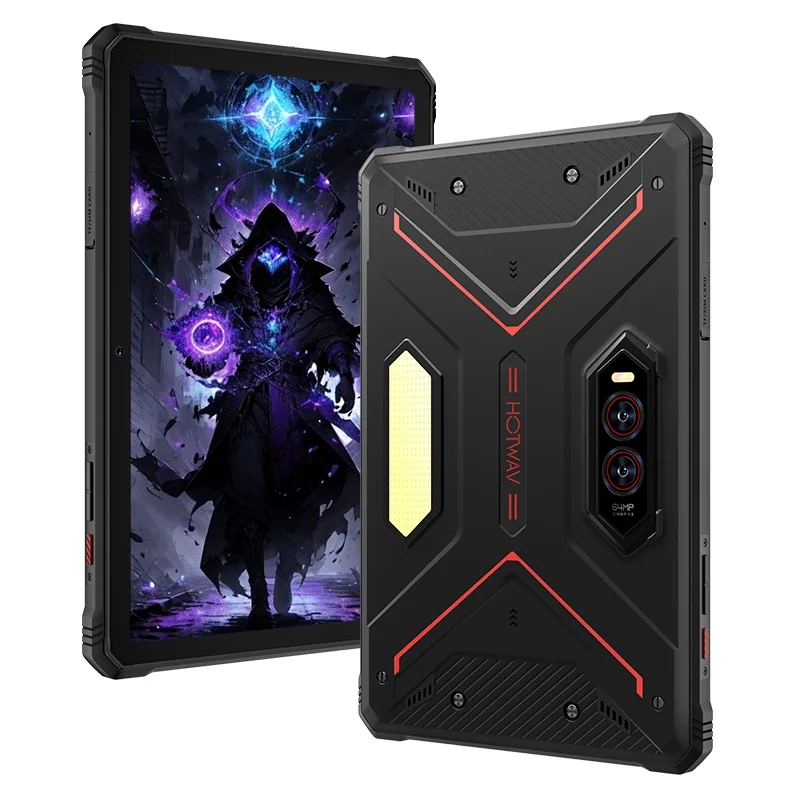 HOTWAV R9 Plus Robustes Tablet 11'' 2K Display 20080mAh Pad 8GB 512GB 64MP Android 14 Tablet-PC mit Super-Campinglicht