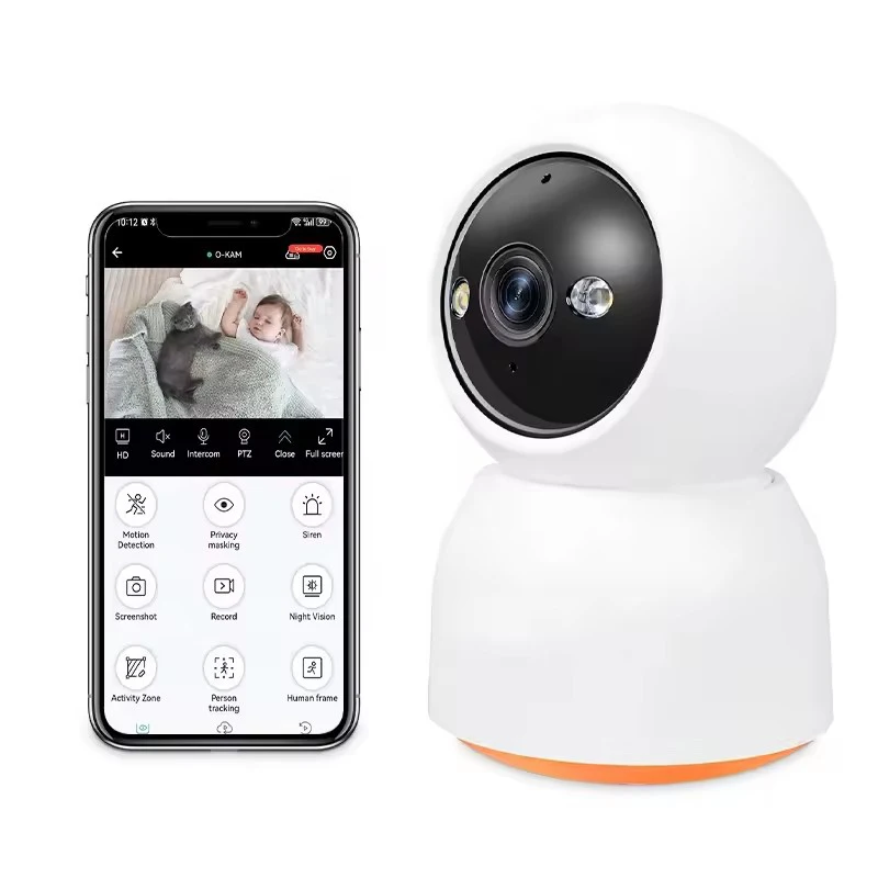 2MP 1080P O-kam APP Full Color Draadloze PTZ IP Dome Camera AI Humanoïde Detectie Home Security CCTV Babyfoon