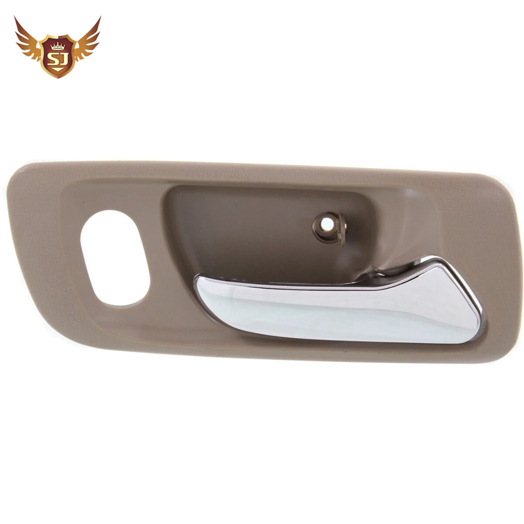 Manija de puerta Interior para coche, manilla cromada, color beige, Sedan para Honda Accord 1998, 1999, 2000, 2021, 2022